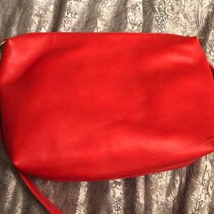 Gently used bright red/orange purse- Steve Madden